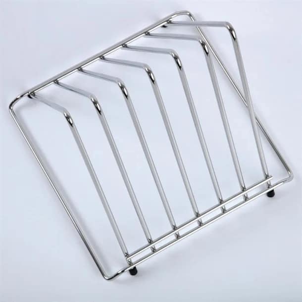 Hygiplas J027 stainless steel triangle chopping board rack 6 slots 30mm commercial kitchen – Australia