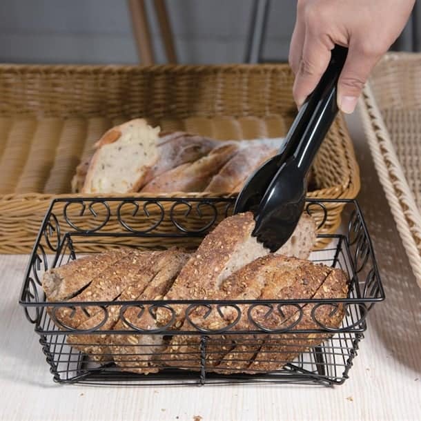 Vogue Food Tongs Black - 230mm 9" - Image 3