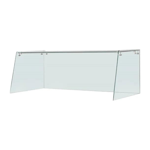 Straight Glass Sneeze Guard Assembly for 3 Door Counter UA018-A