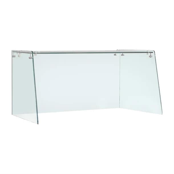 Straight Glass Sneeze Guard Assembly for 2 Door Counter UA017-A