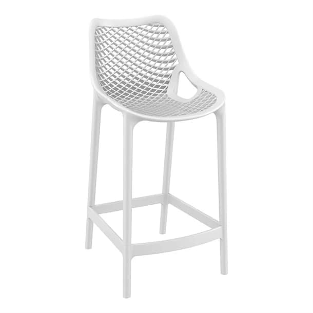 Siesta Exclusive Air Barstool 65 in White - UV Stabilised for Indoor/Outdoor Use - Image 3