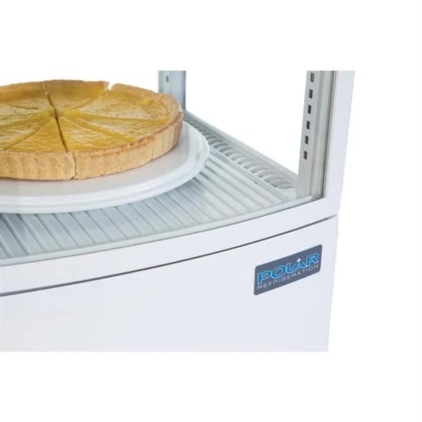 Polar CX576-A C-Series 86L Curved Door Display Fridge – White, LED, R600a - Image 3