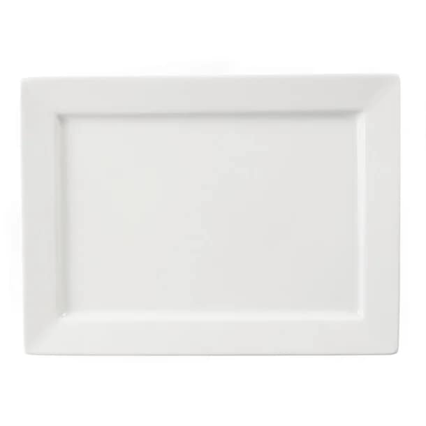 Olympia C362 Rectangular Porcelain Platter 400x295mm with 7.5L Capacity – Hotel Grade