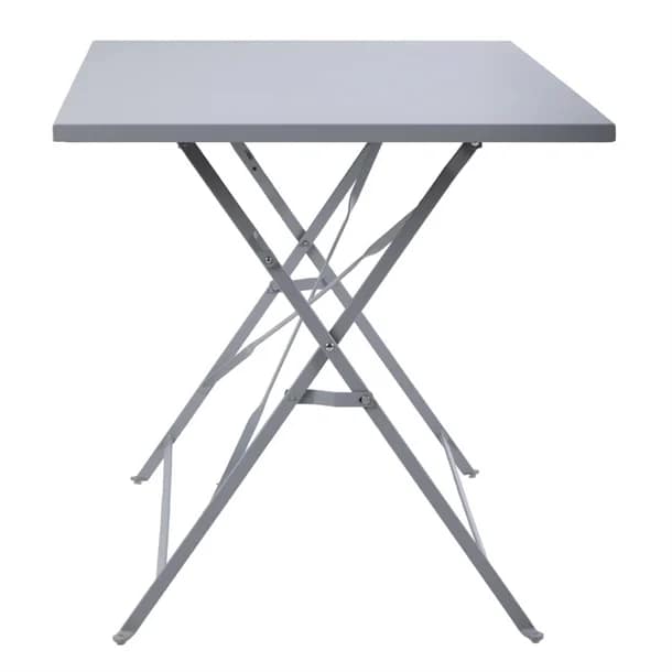 Bolero CH969 Pavement Style Folding Table Grey – 1100×700mm - Image 3