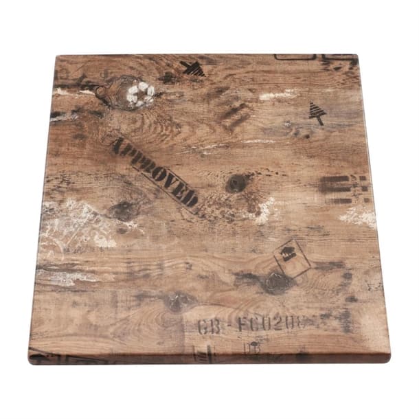 Ex Works Furnlink Werzalit Duratop 600mm Square Tabletop - Durable & Weather-Resistant - Image 4