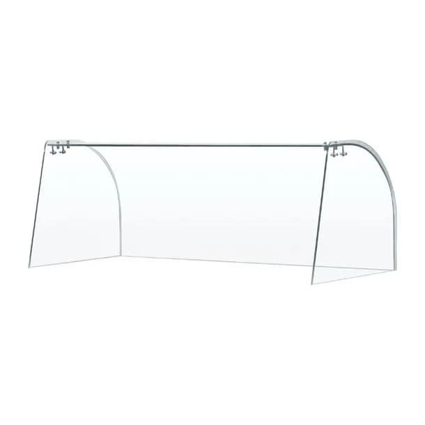 Curved Glass Sneeze Guard Assembly for CT395-A - Image 2
