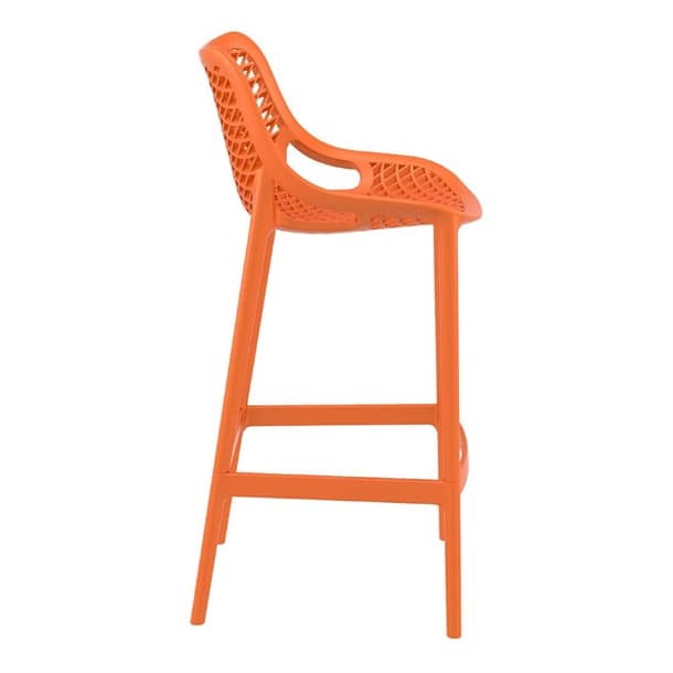 Siesta Air Barstool 65 in Orange - UV-Stabilized Polypropylene | CATAS Certified - Image 4
