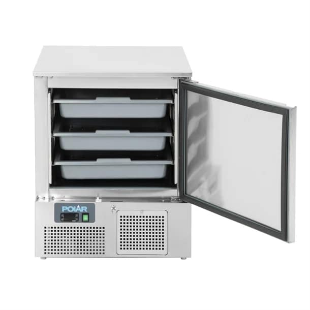 Polar UA013-A stainless steel undercounter fish fridge 140L, -4° to +4°C, Australia