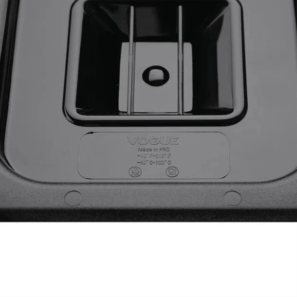 Vogue U478 Black Polycarbonate GN Lid – 1/6 GN, Durable & Food Safe - Image 3