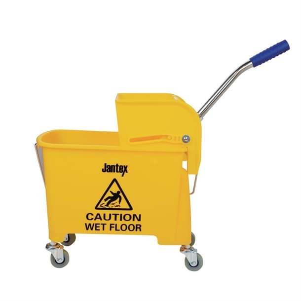 Yellow Mop Wringer & Bucket - 20Ltr - Image 2