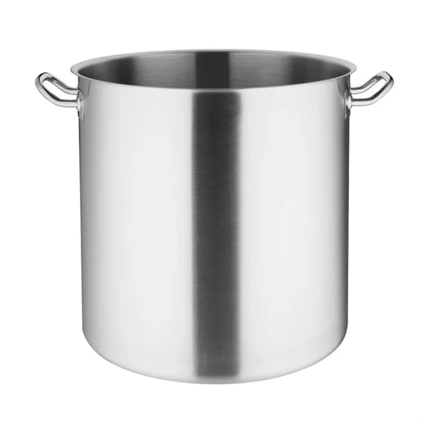 Vogue T556 stainless steel deep stock pot 400mm 49L induction compatible with stay-cool handles – Australia
