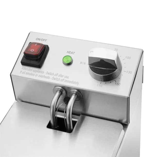 Apuro CU614-A 3L Single Tank Countertop Fryer – 2kW, 10A - Image 5