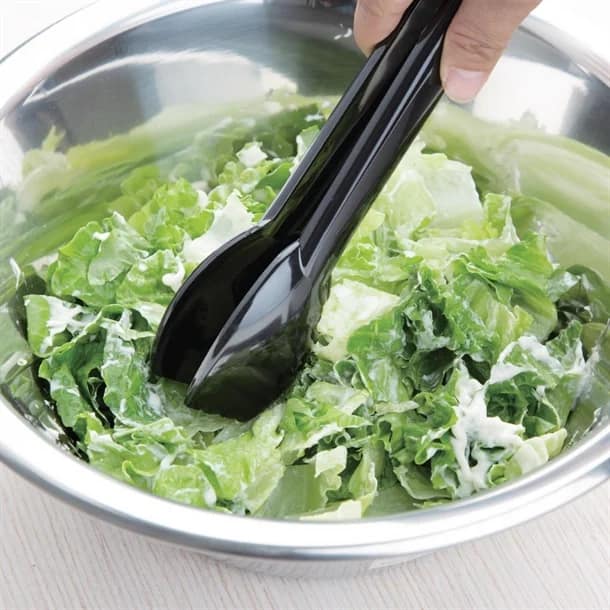 Vogue Food Tongs Black - 230mm 9" - Image 4