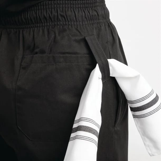 Whites Easyfit Chef Pants Teflon Black - Sizes XS to XXL - Image 2