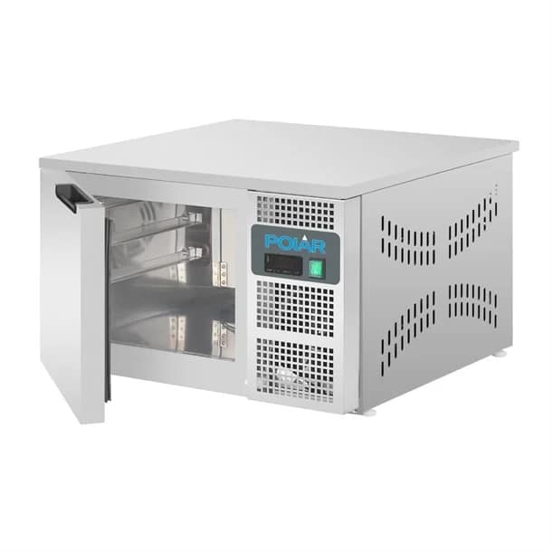 Polar CK640-A G-Series countertop blast chiller, 8kg chill, 5kg freeze, 3×2/3 GN, stainless steel – compact unit, Australia