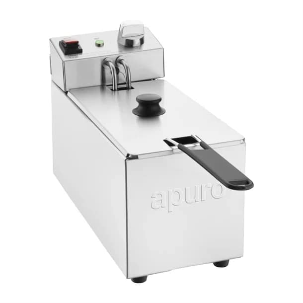Apuro CU614-A 3L Single Tank Countertop Fryer – 2kW, 10A - Image 3