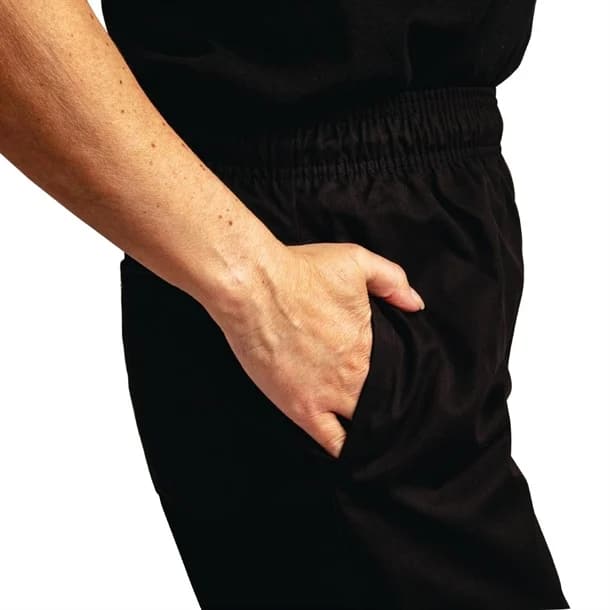 Whites Easyfit Chef Pants Teflon Black - Sizes XS to XXL - Image 5