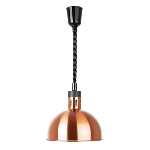 Apuro Retractable Dome Heat Lamp Shade – Copper Finish