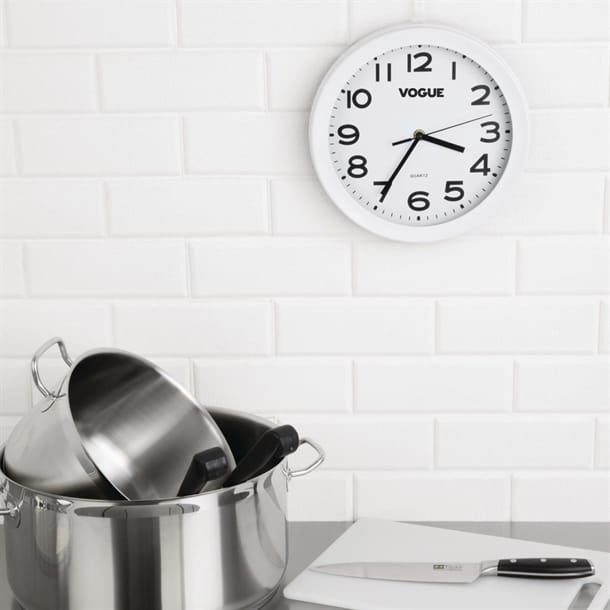 Vogue Kitchen Wall Clock - 250mm 10" - Image 2