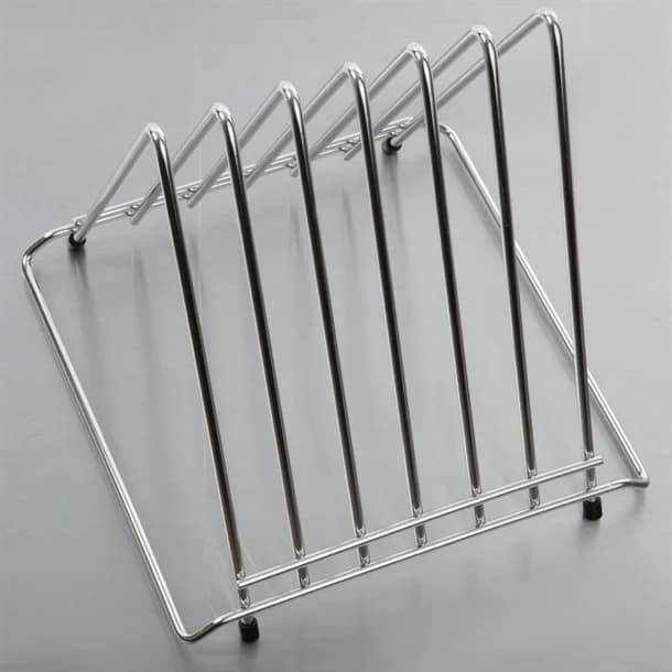 Hygiplas J027 Stainless Steel Triangle Chopping Board Rack – 6×30mm Slots - Image 4