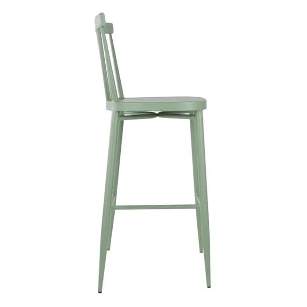 Bolero DX689 Windsor Aluminium High Stools – Green, Lightweight (Set of 2) - Image 3