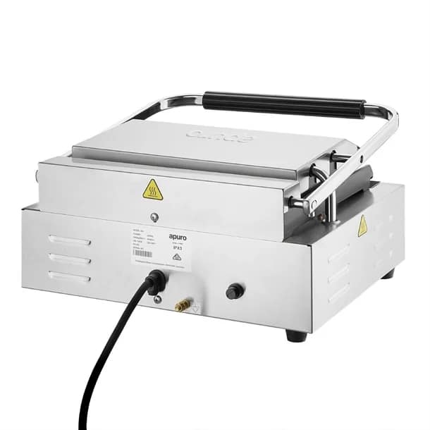 Apuro CU609-A Extra Large Contact Grill – Ribbed Top & Flat Plate - Image 2