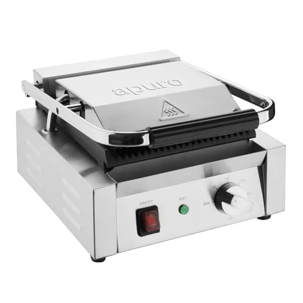 Apuro CU600-A Bistro Ribbed Contact Grill | 1.5kW Commercial - Image 4