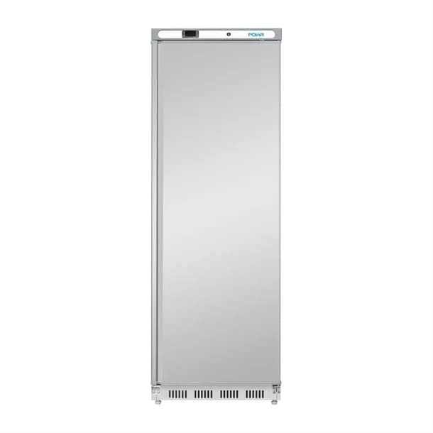 Polar PC004-A C-Series upright fridge 400L stainless steel, digital control, fan-assisted cooling – front view, Australia