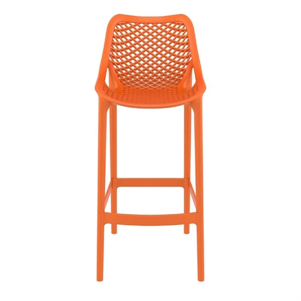 Siesta Air Barstool 65 in Orange - UV-Stabilized Polypropylene | CATAS Certified - Image 3
