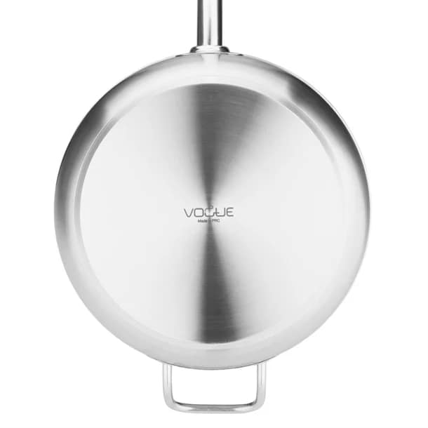 Vogue FB699 Stainless Steel Sauté Pan – 300mm, 5.1L Induction Ready - Image 3