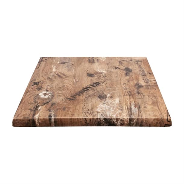 Ex Works Furnlink Werzalit Duratop 600mm Square Tabletop - Durable & Weather-Resistant - Image 2
