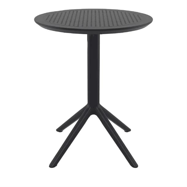 Furnlink Siesta Sky Folding Table 60 Round - Black | Outdoor & Indoor Use