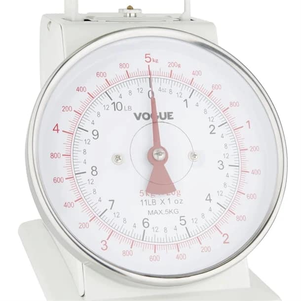 Vogue F172 Kitchen Scale Bowl Top – 5kg/11lbs, Stainless Steel, 20g Graduation - Image 3