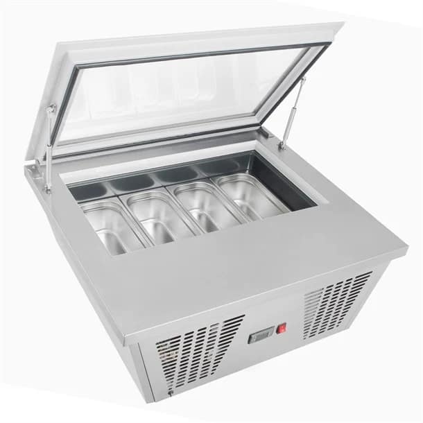 Polar GK068-A G-Series Countertop Scoop Freezer, 4 x 5L Gelato Pans, 87L