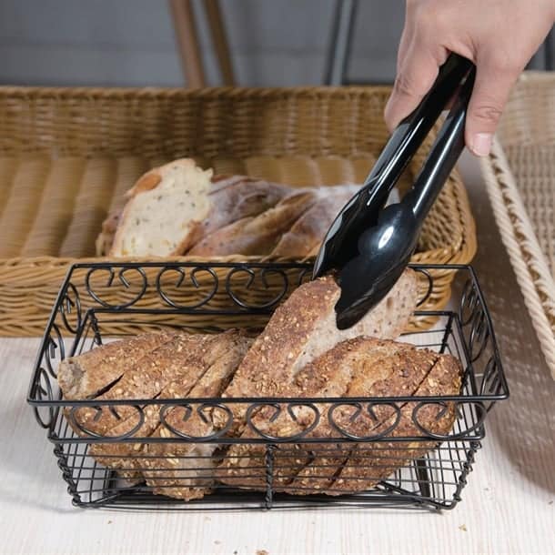 Vogue Tongs Black - 230mm 9" - Image 4