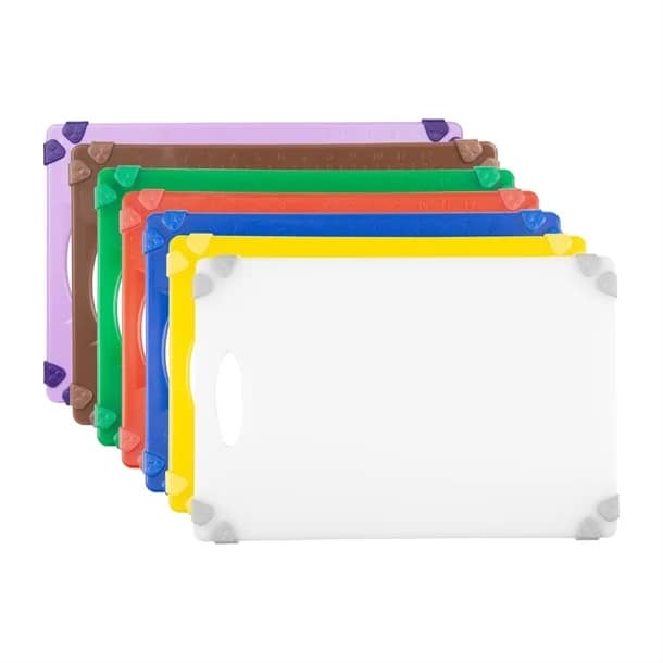 Hygiplas HW001 7-Piece Commercial Grip Chopping Board Set – HACCP Food Safe