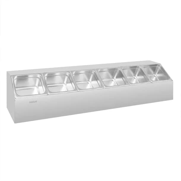 Vogue CP542 Long Stainless Steel Gastronorm Pan Rack – Buffet Display - Image 3