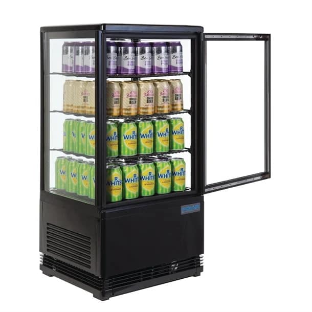 Polar CX577-A C-Series Countertop Display Fridge – 68L Black - Image 9