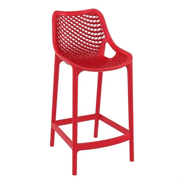 Siesta Exclusive UV Stabilised Air Barstool 65 in Red - Indoor/Outdoor Seating - Image 2