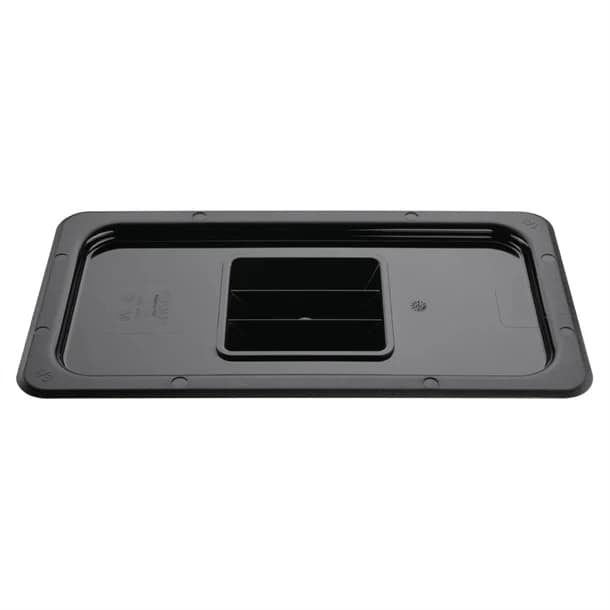 Vogue U476 Black Polycarbonate GN Lid – 1/3 GN, Durable & Food Safe - Image 4