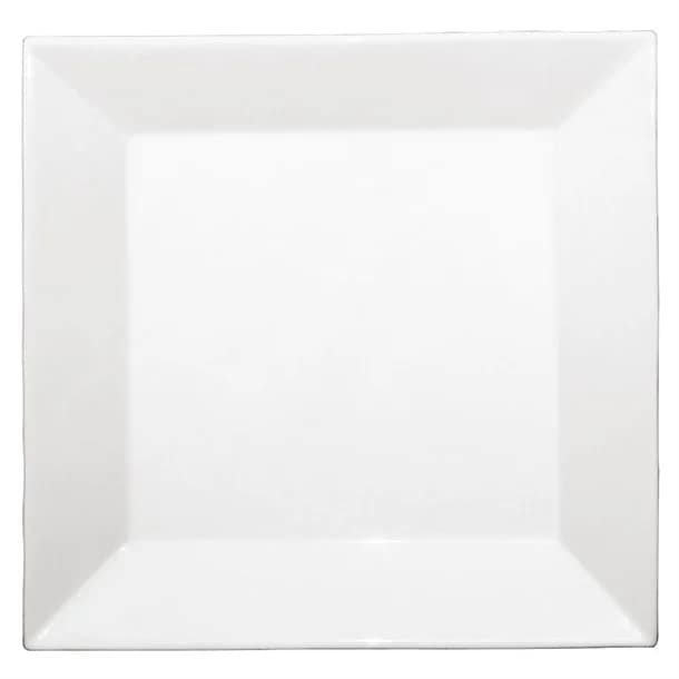 Olympia CL032 Deep Square Plates 305mm – Vitrified Porcelain, Stackable, Pack of 6