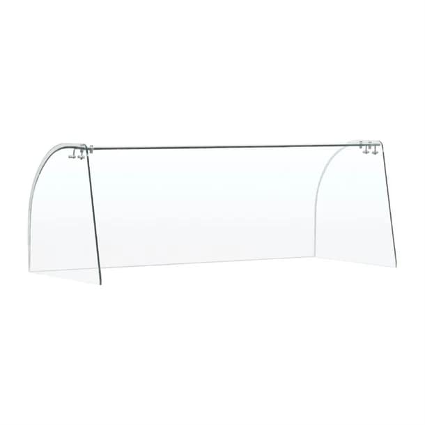 Curved Glass Sneeze Guard Assembly for CT395-A