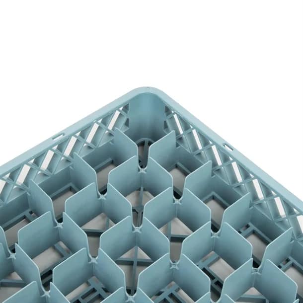 Vogue F615 Glass Dishwasher Rack Grey - 100x500x500mm (49 Compartments) - Image 3