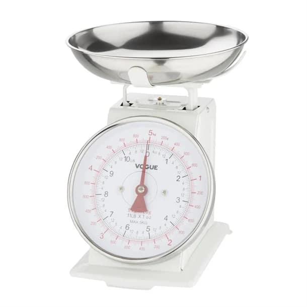 Vogue F172 Kitchen Scale Bowl Top – 5kg/11lbs, Stainless Steel, 20g Graduation - Image 5