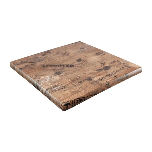 Ex Works Furnlink Werzalit Duratop 600mm Square Tabletop - Durable & Weather-Resistant - Image 3