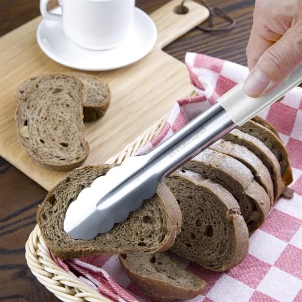 Hygiplas Colour Coded Serving Tong White - 300mm - Image 3