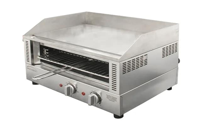 Woodson W.GDT65.20 Griddle Toaster with 8mm Plate & 6-Slice Rack – Ideal for Cafés & Restaurants