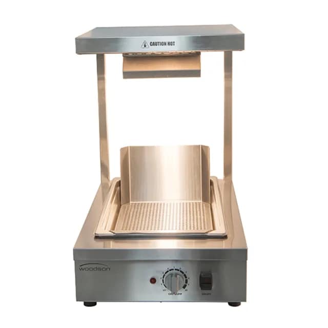 Woodson Chip Dump W.CD.B.11 - Bench Mounted Stainless Steel Food Warmer