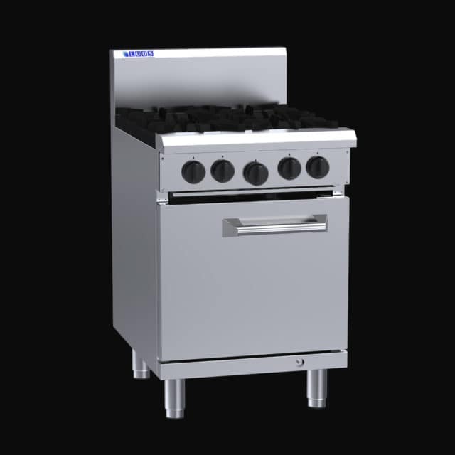 Luus 4-Burner Commercial Oven RS-4B - High-Efficiency, Compact, Gas-Safe, Australian-Made (RS-4B)