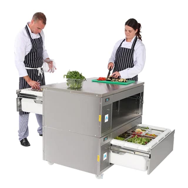 Adande VCM2.CT Double Drawer Matchbox Fridge-Freezer | Dual Temp - Image 2